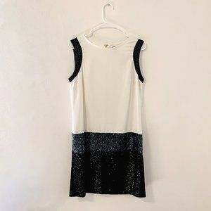 Mango Black and White Mod Dress